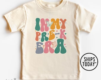 In My Pre-K Era T-Shirt: Groovy Back to School Graphic Tee - WL23633