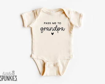 Pass Me To Grandpa Onesies® Brand: Baby Reveal Announcement Bodysuit - OL15805