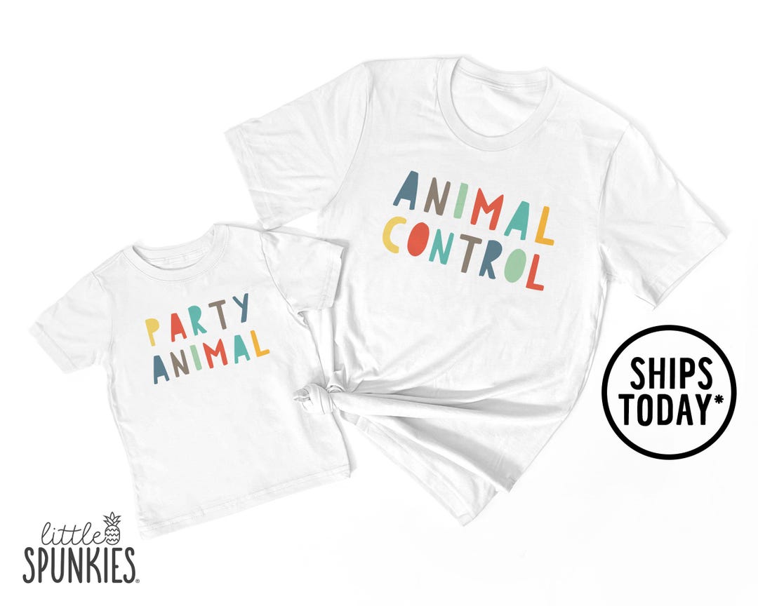 Zoo Themed Family Birthday T-shirt: Party Animal or Animal Control ...