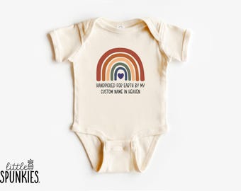 Handpicked for Earth By My Custom Name in Heaven Onesies® Brand - CCL29158