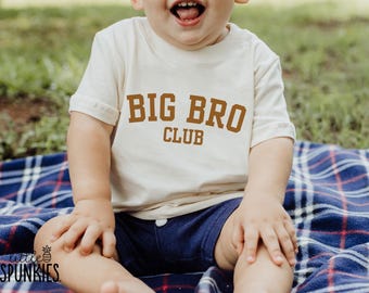 Big Brother Club Graphic Tee: Pregnancy Reveal Shirt for Son - RL19040