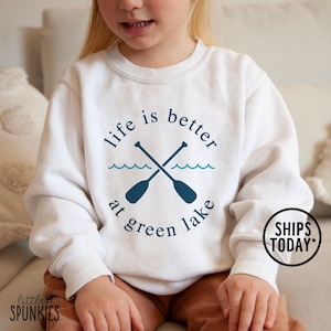 Lake Sweatshirts for Kids, Life is Better at Custom Lake Name Sweatshirt, Weekend Lake Shirt - YL25919