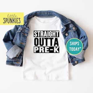 Straight Outta Pre-K T-Shirt Funny Graduation Straight Outta Pre-K T-Shirt Funny Graduation