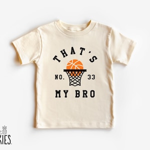 That's My Bro with Custom Number Shirt: Sibling Basketball Player - XL24812