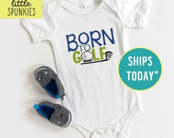 Born to Golf Onesies® Brand, Golfing Onesies® Brand Outfit, Infant Baby Bodysuit