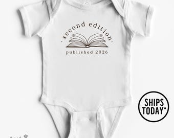 Bookclub Pregnancy Reveal Onesies® Brand: Second Edition Published with Year Outfit - OL15814