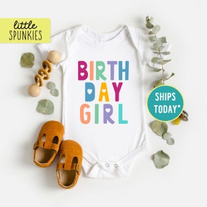 BIRTHDAY GIRL Onesies® Brand, Girls Birthday Outfit, Birthday Girl Onesies® Brand Baby Bodysuit