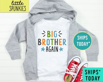 Big Brother Again T-Shirt, Matching Family Shirts, Pregnancy Announcement Shirt