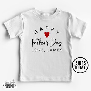 Custom Father&#39;s Day Shirt, Happy Father&#39;s Day T-Shirt, Personalized Kids Shirts - RL19188