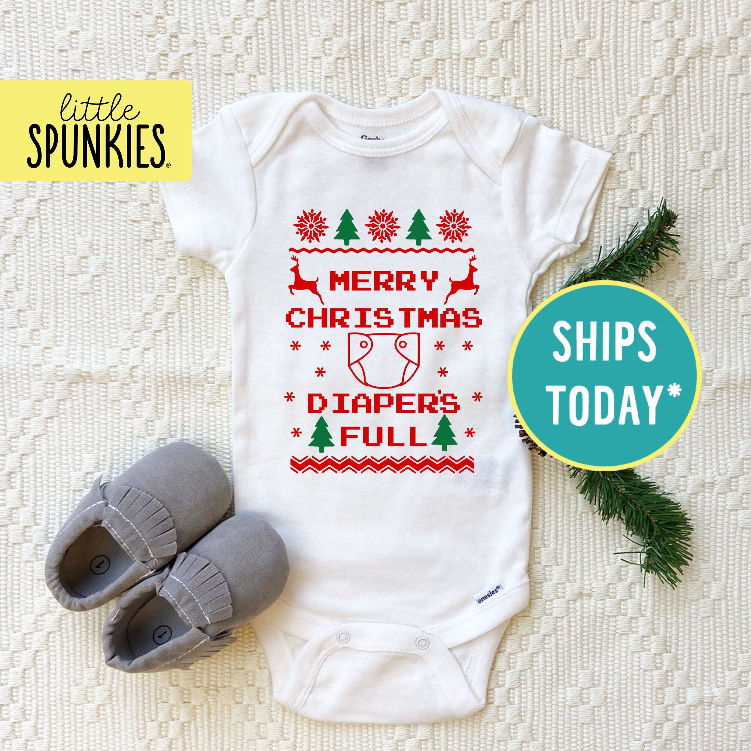 Baby christmas onesies hotsell