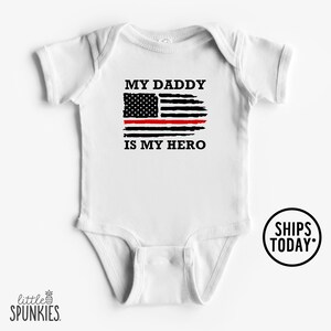 My Daddy is My Hero Onesies® Brand, Firefighter Infant Bodysuit, Cute Father&#39;s Day Onesies® Brand - RL19176