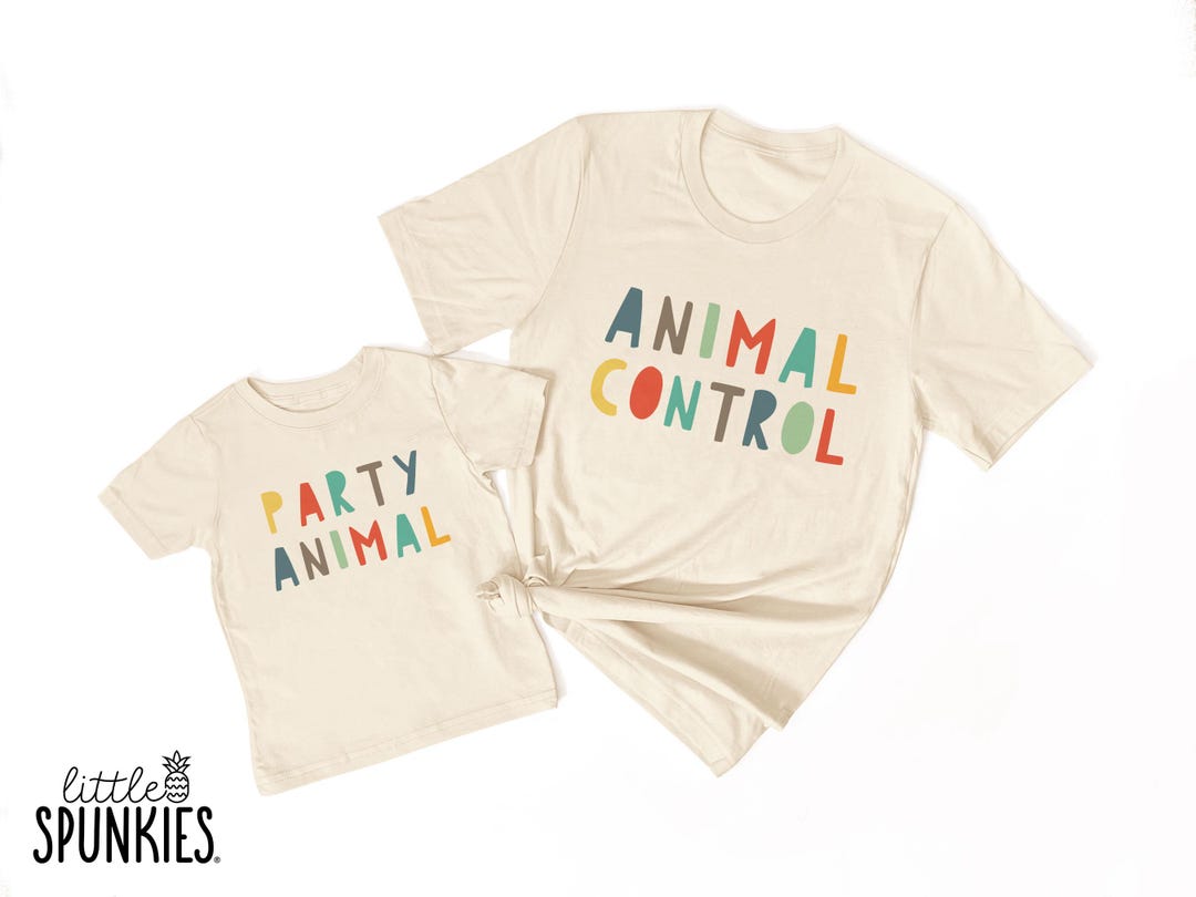 Funny Party Animal T-Shirts: Matching Family Safari Zoo Birthday - NL14520