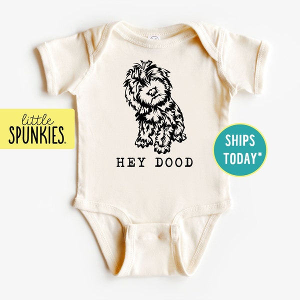 Funny Baby Bodysuit, Hey Dood Natural Onesies® Brand, Golden Doodle Infant T-Shirt