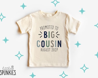 Promoted to Big Cousin Tee: Pregnancy Announcement Shirt for Nephew - RL19156