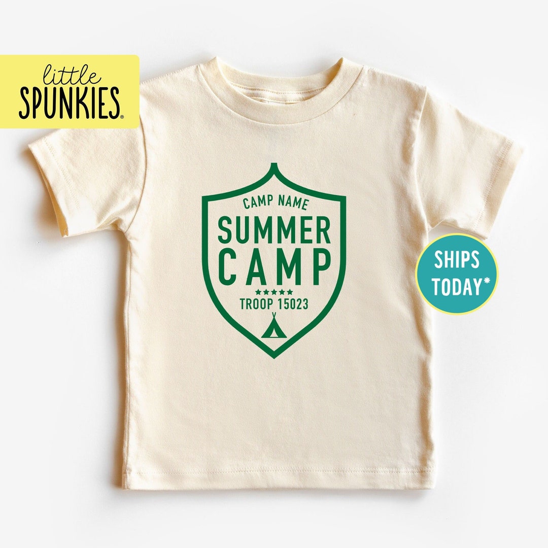 Custom Summer Camp Shirt for Kids Matching Troop Shirts Etsy