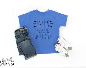 Funny Handstand Shirt for Kids: Gymnastics Graphic Tee - DL4236