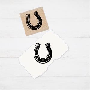 Stempel - Motivstempel - Hufeisen - Geschenk - DIY Stempel zum Basteln von Karten, Papier, Stoff, Holz, Dekoration