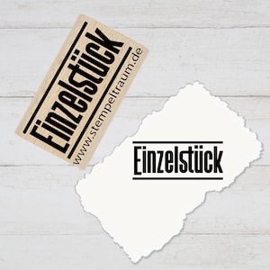 Stempel - Textstempel - Einzelstück, Geschenk - DIY Stempel zum Basteln von Karten, Papier, Stoff, Holz, Dekoration, du bist besonders