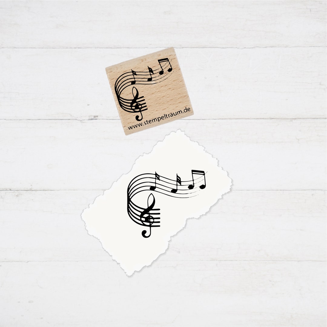 Stamp Motif Stamp Notes Stamp Gift DIY Stamp for Crafting Cards, Paper ...