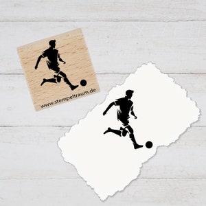 Motivstempel - Fussballer - EURO 2024 - Stempel Geschenk - DIY Stempel zum Basteln von Karten, Papier, Stoffen, Holz, Dekoration