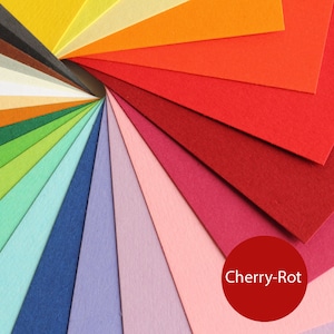 50 Blatt Cherry - Rot Kartonpapier Tonkarton, für DIY-Projekte - Scrapbooking - Einladungen - Karten - Anhänger - Visitenkarten