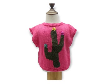 Débardeur cactus tricoté