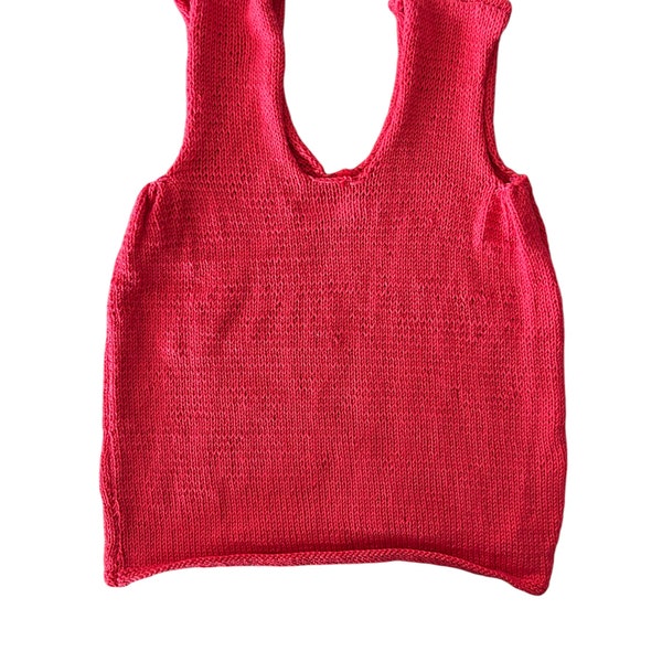 Robe tricoté rouge