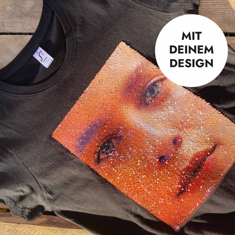 personalisiertes Wendepailletten-Shirt Bild 6