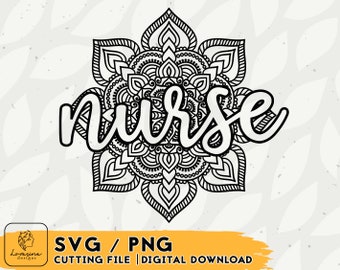 Download Nurse Mandala Svg Etsy