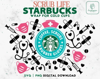 Download Starbucks Nurse Svg Etsy