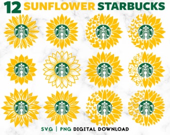 Free Sunflower Svg Starbucks Cup SVG PNG EPS DXF File
