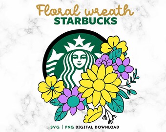 Free Free 92 Starbucks Flower Wreath Svg SVG PNG EPS DXF File