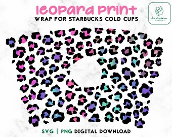Impression léopard coupe froide Wrap SVG – motif guépard (téléchargement numérique)