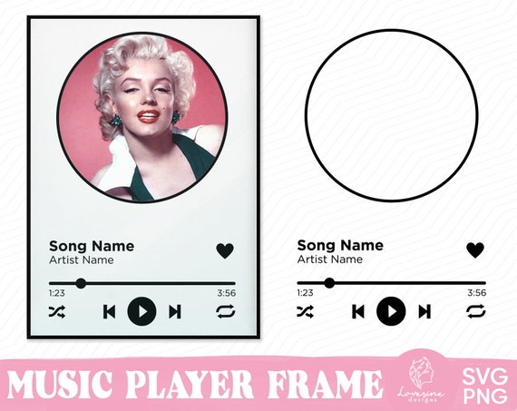 Song Glass Music Player SVG Song Art Custom Song Acrylic 