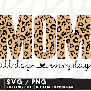 Mom Life SVG Design - Mom Svg Fichiers pour Cricut - Mom Life Shirt Svg - Mama Svg - Téléchargement numérique