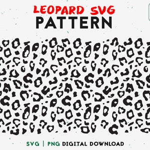 Leopard Print SVG Design -  Animal Print Svg Files For Cricut - Leopard Svg  Digital Download