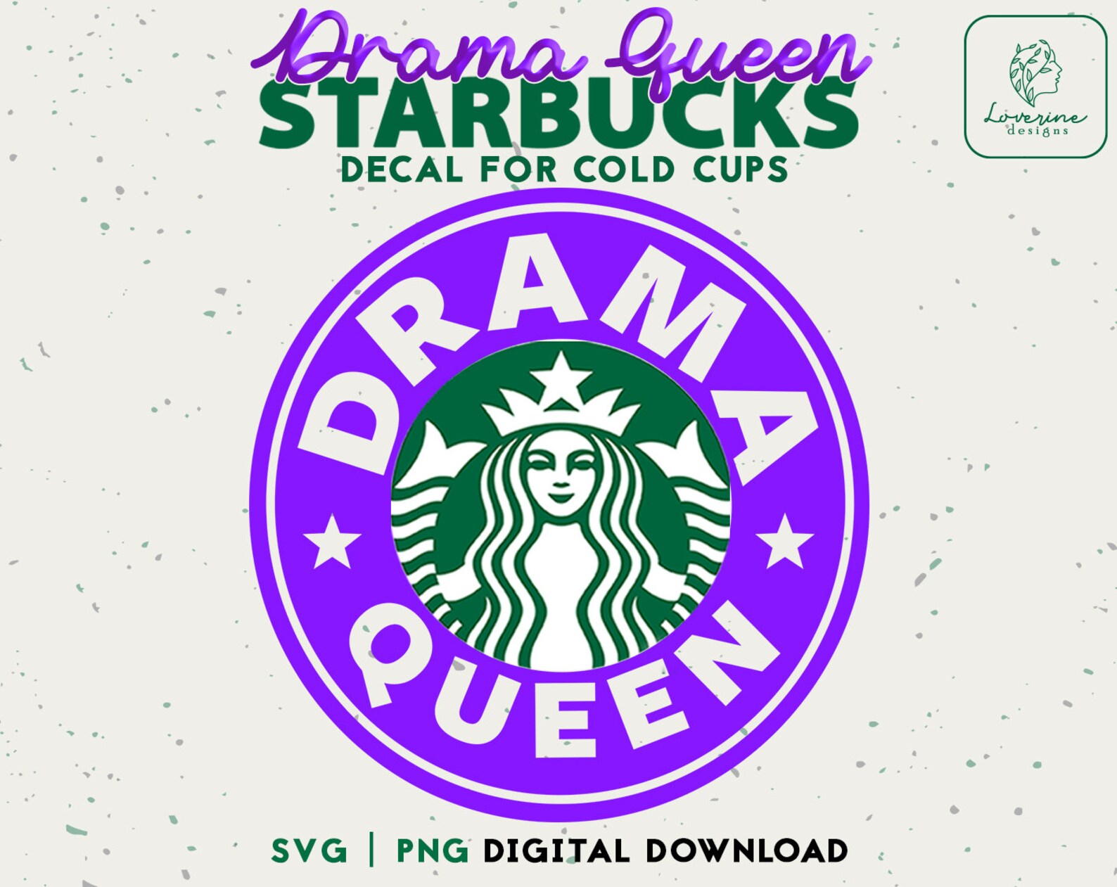 Drama Queen Starbucks Cup Svg Sarcasm SVG Starbucks Cold Etsy