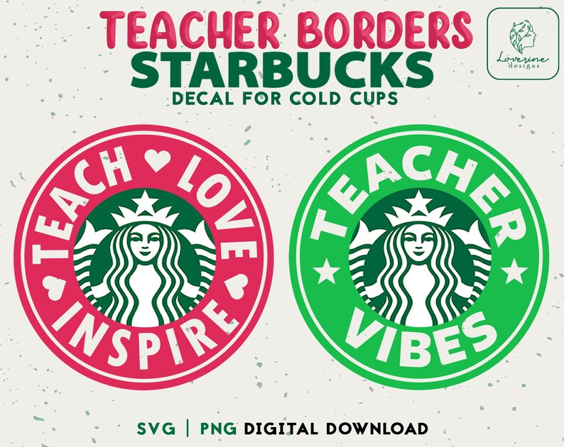 Download Teach Love Inspire Starbucks Cold Cup Svg Best Teacher Ever Starbucks Personalized Cup Svg Digital Download Teacher Fuel Starbucks Cup Svg Clip Art Art Collectibles
