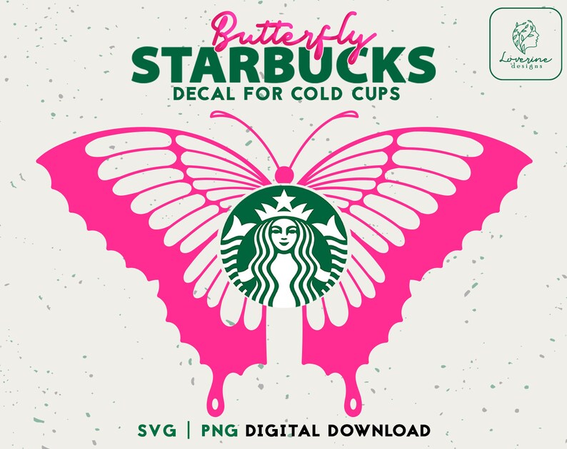 Download Clip Art Starbucks Cold Cup Svg Butterfly Starbucks Cup Svg Starbucks Butterfly Decal Svg Png Cut File Instant Download Art Collectibles