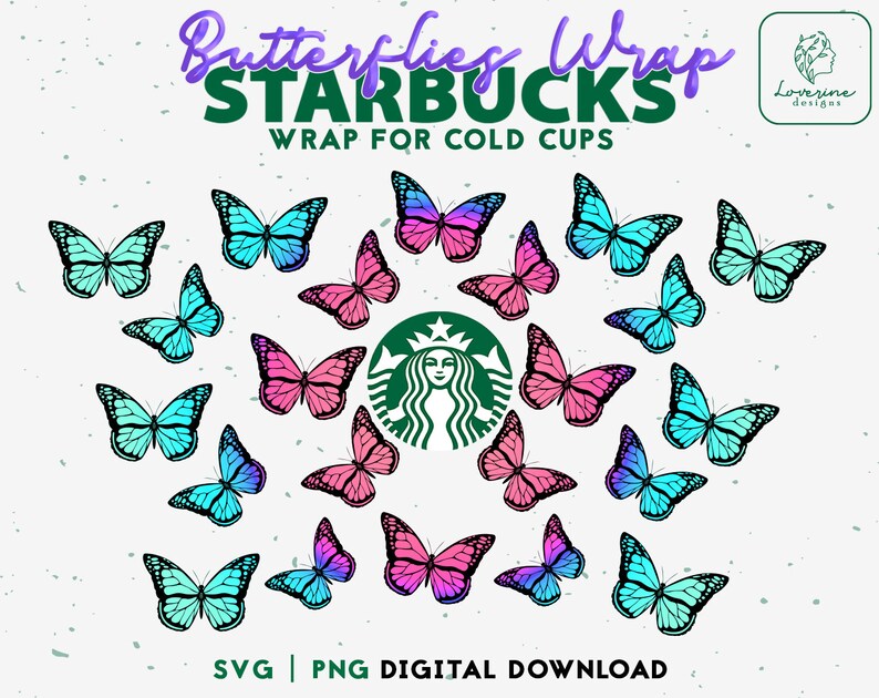 Free Free 300 Butterfly Free Starbucks Cup Wrap Svg SVG PNG EPS DXF File