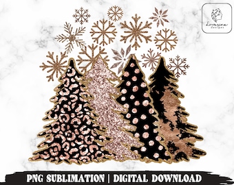 Leopard Christmas Tree PNG, Sublimation Design (Digital Art)
