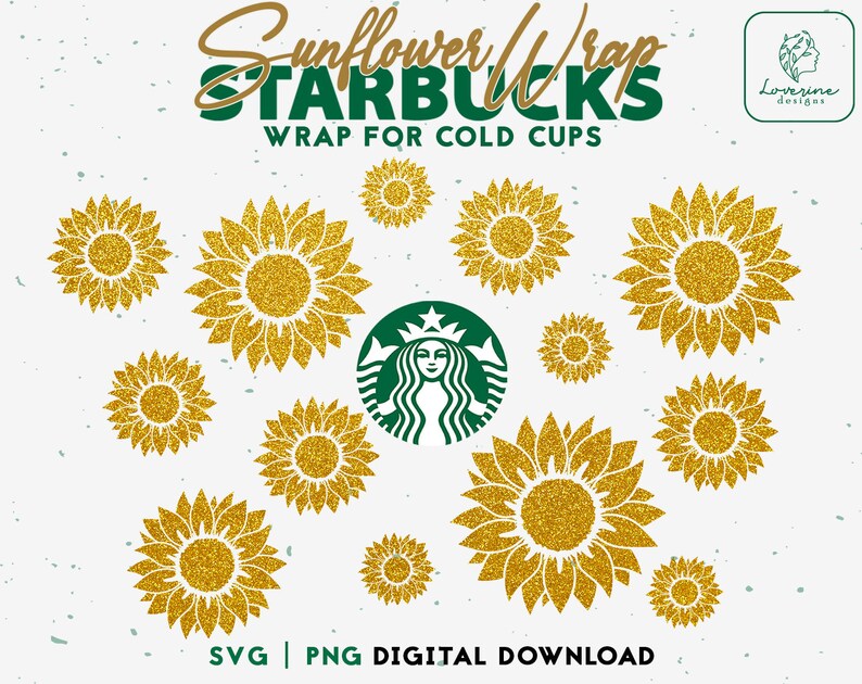 Download Art Collectibles Clip Art For Personalized Starbucks Cups Sunflower Starbucks Cold Cup Svg Sunflower Full Wrap Starbucks Cup Svg Digital Download