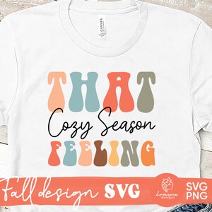 Cozy Season SVG Design, Hello Fall SVG, Happy fall svg, Fall Svg Files For Cricut, Pumpkin Shirts svg, Autumn Svg - Digital Download