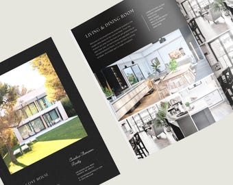 Luxury Property Brochure, Real Estate Marketing, Mobile Presentation, digital brochure, Real Estate Templates, Instant download, Canva