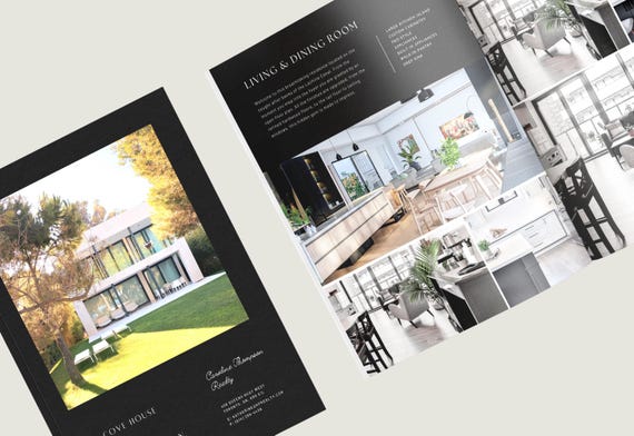 Luxury Property Brochure, Real Estate Marketing, Mobile Presentation, digital brochure, Real Estate Templates, Instant download, Canva