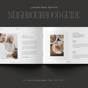 GUIDE DE QUARTIER | Marketing immobilier | Brochure numérique | Modèles pour l'immobilier | Téléchargement instantané | Toile