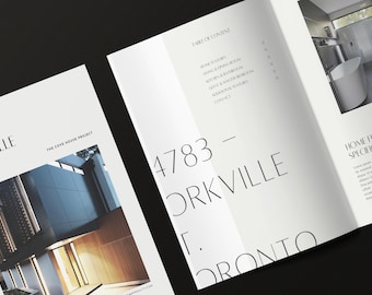 LUXURY PROPERTY BROCHURE, Real Estate Marketing, Mobile Presentation, digital brochure, Real Estate Templates, Instant download, Canva