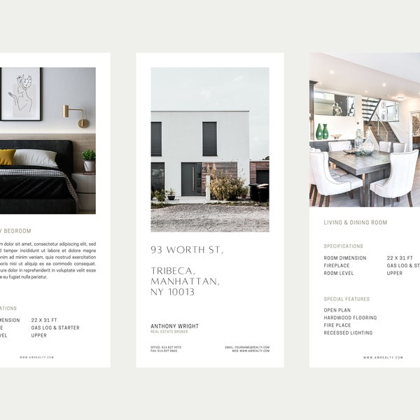 Mobile Property Presentation PDF, Digital Brochure, Real Estate Marketing Template, Canva, Digital Download, Luxury Property Listing