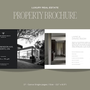 BROCHURE DE PROPRIÉTÉ DE LUXE | Brochure Immobilière | Marketing immobilier | Modèles immobiliers | Téléchargement instantané | Toile