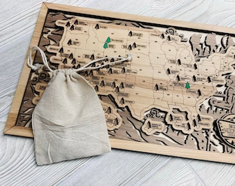 National Park Map Bucket List Map Travel Tracker